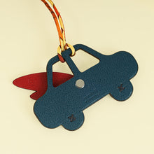 Hermes Bicolor Petit H Winged Car Bag Charm