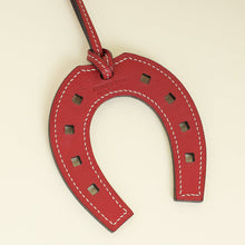 Hermes Rouge Grenat Horse Shoe Paddock Bag Charm