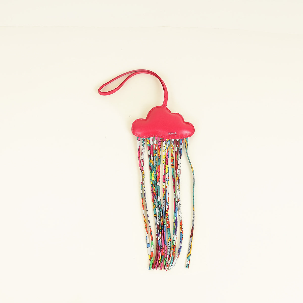 Hermes Rose Pourpre Petit h Cloud Charm
