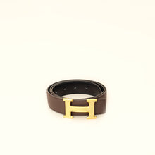 Hermes Bicolor Reversible H Guillochee Buckle 32mm Belt