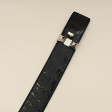 Hermes Noir Crocodile Collier de Chien Porosus 48mm Belt