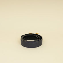 Hermes Bleu Nuit H Guillochee Belt Buckle & Reversible 32mm Belt