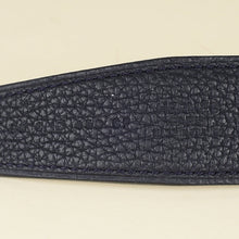 Hermes Bleu Nuit H Guillochee Belt Buckle & Reversible 32mm Belt