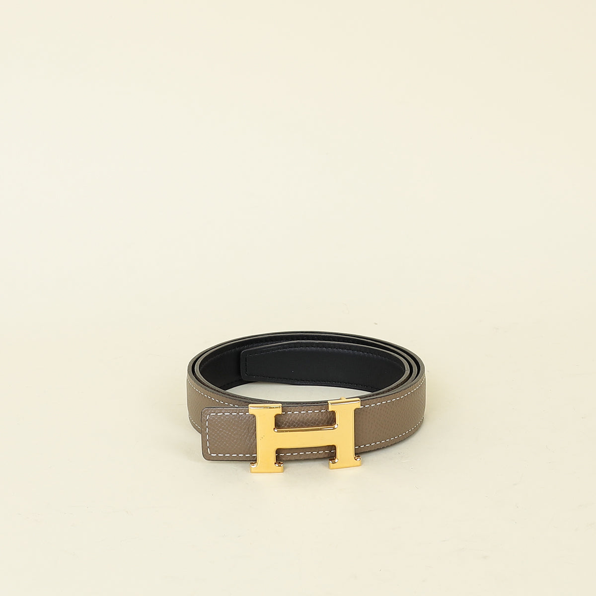 Hermes Bicolor H Buckle Reversible Belt