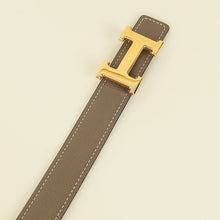 Hermes Bicolor H Buckle Reversible Belt