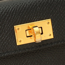Hermes Noir Kelly Pocket Swift 50mm Bag Strap