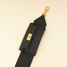 Hermes Noir Kelly Pocket Swift 50mm Bag Strap