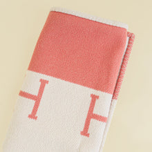 Hermes Rose Airelles Avalon Baby Blanket