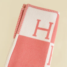 Hermes Rose Airelles Avalon Baby Blanket