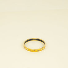 Hermes Yellow Narrow Cloisonne Enamel Bangle