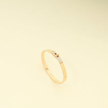 Hermes 18K Rose Gold Kelly Diamond Small Model Bracelet