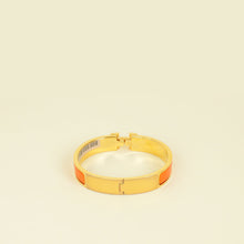 Hermes Orange Clic H Bracelet