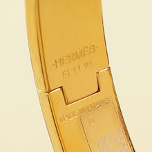 Hermes Orange Clic H Bracelet