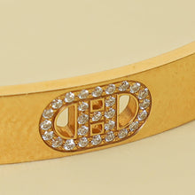Hermes 18K Pink Gold Diamond H D'Ancre Small Model Bracelet