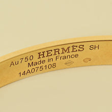Hermes 18K Pink Gold Diamond H D'Ancre Small Model Bracelet