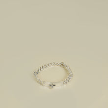 Hermes Sterling Silver Kelly Gourmette Bracelet, Very Small Model