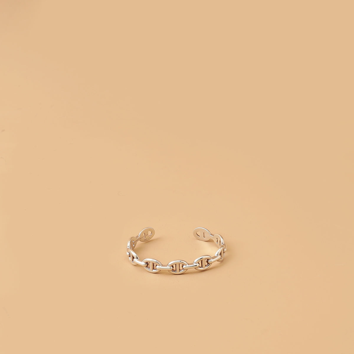 Hermes Sterling Silver Chaine d'ancre Enchainee Bracelet