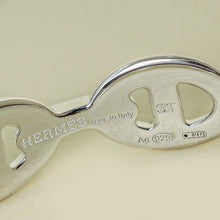 Hermes Sterling Silver Chaine D'ancre Enchainee Bracelet, Medium Model