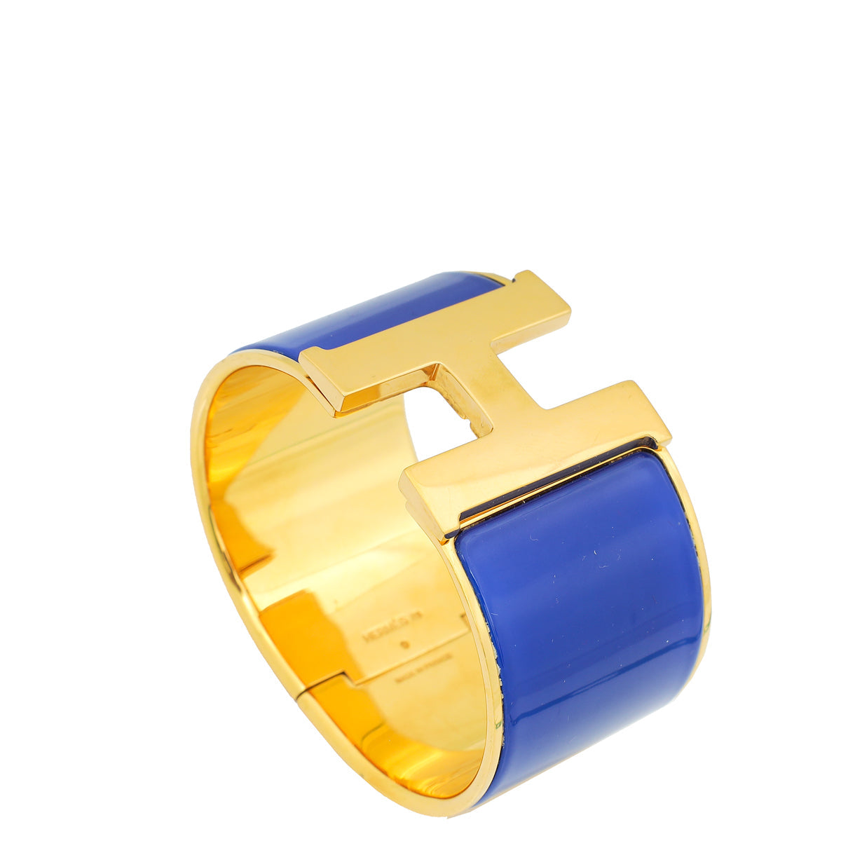 Hermes Blue CLic H XL Bracelet