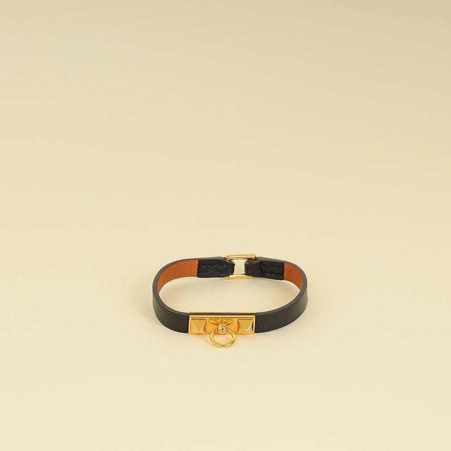 Hermes Noir Rivale Mini Bracelet
