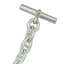 Hermes Sterling Silver Chaine D'Ancre Bracelet 17