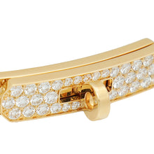Hermes 18K Yellow Gold Kelly Chaine Diamond Small Model Bracelet