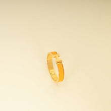 Hermes Jaune Madras Clic H PM Bracelet