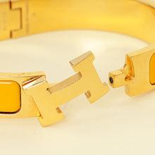 Hermes Jaune Madras Clic H PM Bracelet