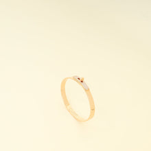 Hermes 18K Rose Gold Kelly Diamond Small Model Bracelet