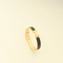Hermes Matt Noir Clic HH Bracelet Men's