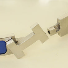 Hermes Matt Bleu Clic HH Bracelet Men's