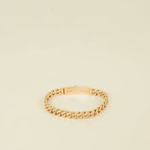 Hermes 18K Rose Gold Diamond Kelly Gourmette Bracelet, Very Small Model