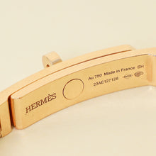 Hermes 18K Rose Gold Diamond Kelly Gourmette Bracelet, Very Small Model