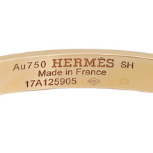 Hermes 18K Yellow Gold Diamond H D'Ancre Bracelet