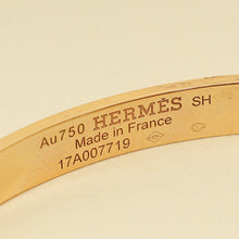 Hermes 18K Yellow Gold H d'Ancre Diamonds Small Model Bracelet