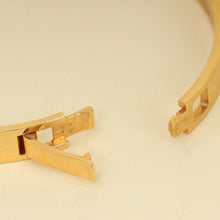 Hermes 18K Yellow Gold H d'Ancre Diamonds Small Model Bracelet