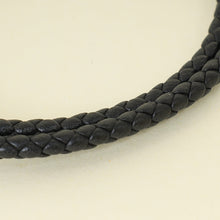 Hermes Noir Tournis Tresse Bracelet