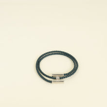 Hermes Vert Tournis Tresse Bracelet