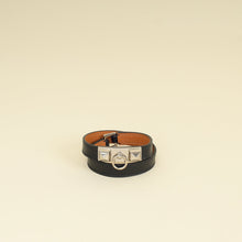 Hermes Noir Rivale Double Tour Bracelet