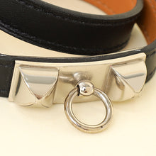 Hermes Noir Rivale Double Tour Bracelet