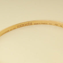 Hermes 18K Rose Gold Clou De Forge Bangle Bracelet