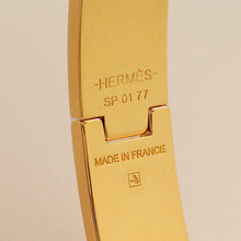 Hermes Blanc Enamel Hinged Bracelet