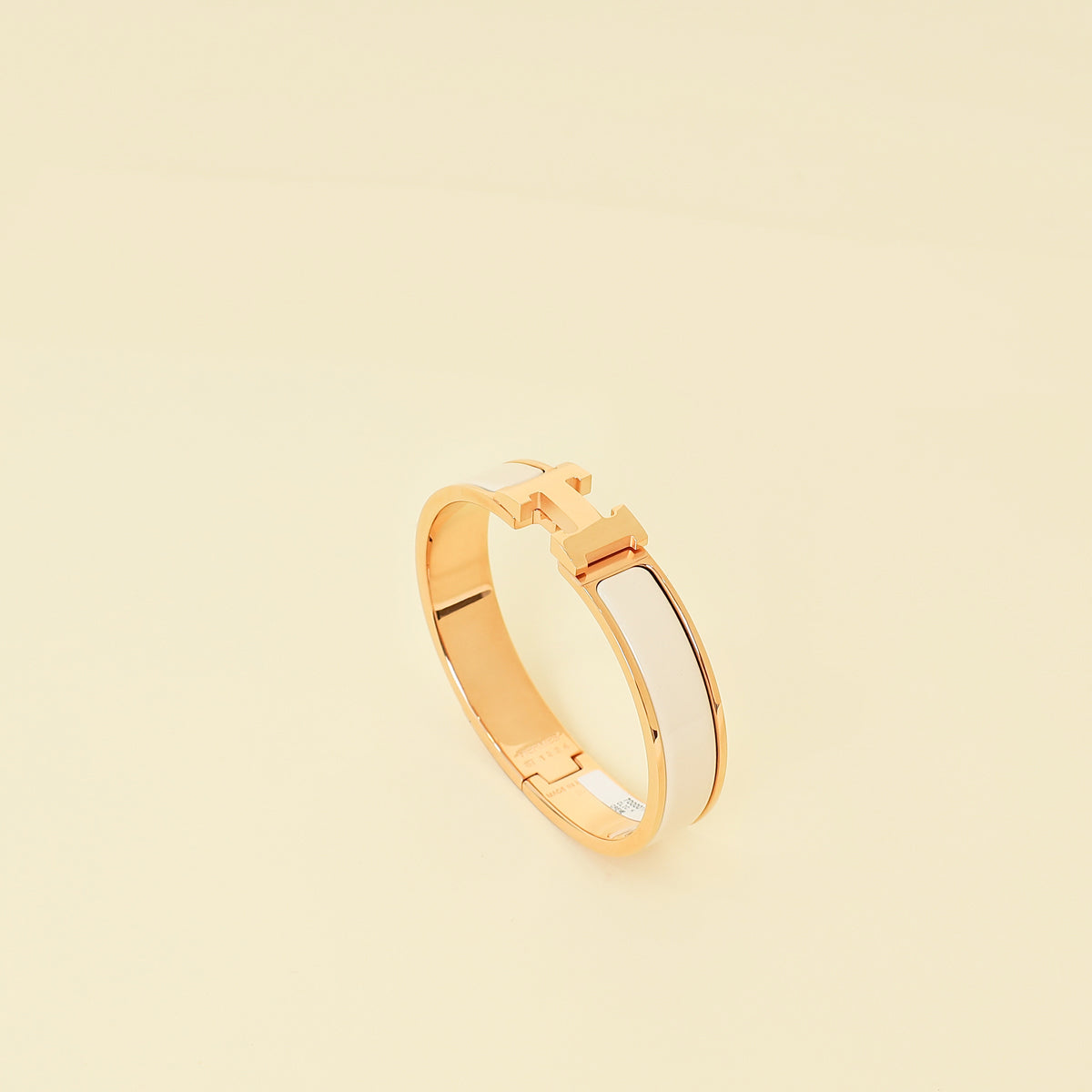 Hermes Cream Clic H PM Bracelet