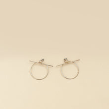 Hermes Silver MM Loop Earrings