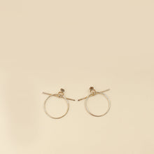 Hermes Silver MM Loop Earrings