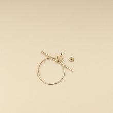 Hermes Silver MM Loop Earrings