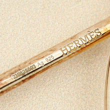 Hermes Silver MM Loop Earrings