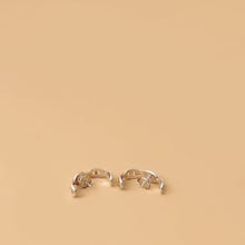 Hermes Sterling Silver Chaine d'ancre Enchainee Ear Climber Earring