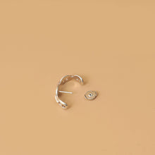 Hermes Sterling Silver Chaine d'ancre Enchainee Ear Climber Earring