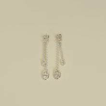 Hermes Sterling Silver Farandole Earrings, Small Model
